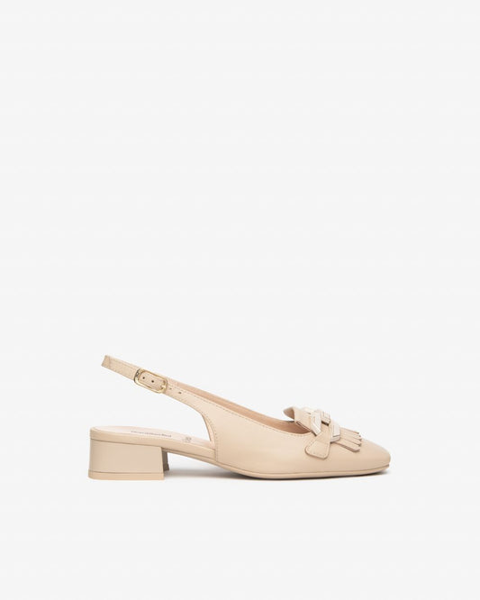 E615500D_453 Sling-Back Donna in Pelle NeroGiardini