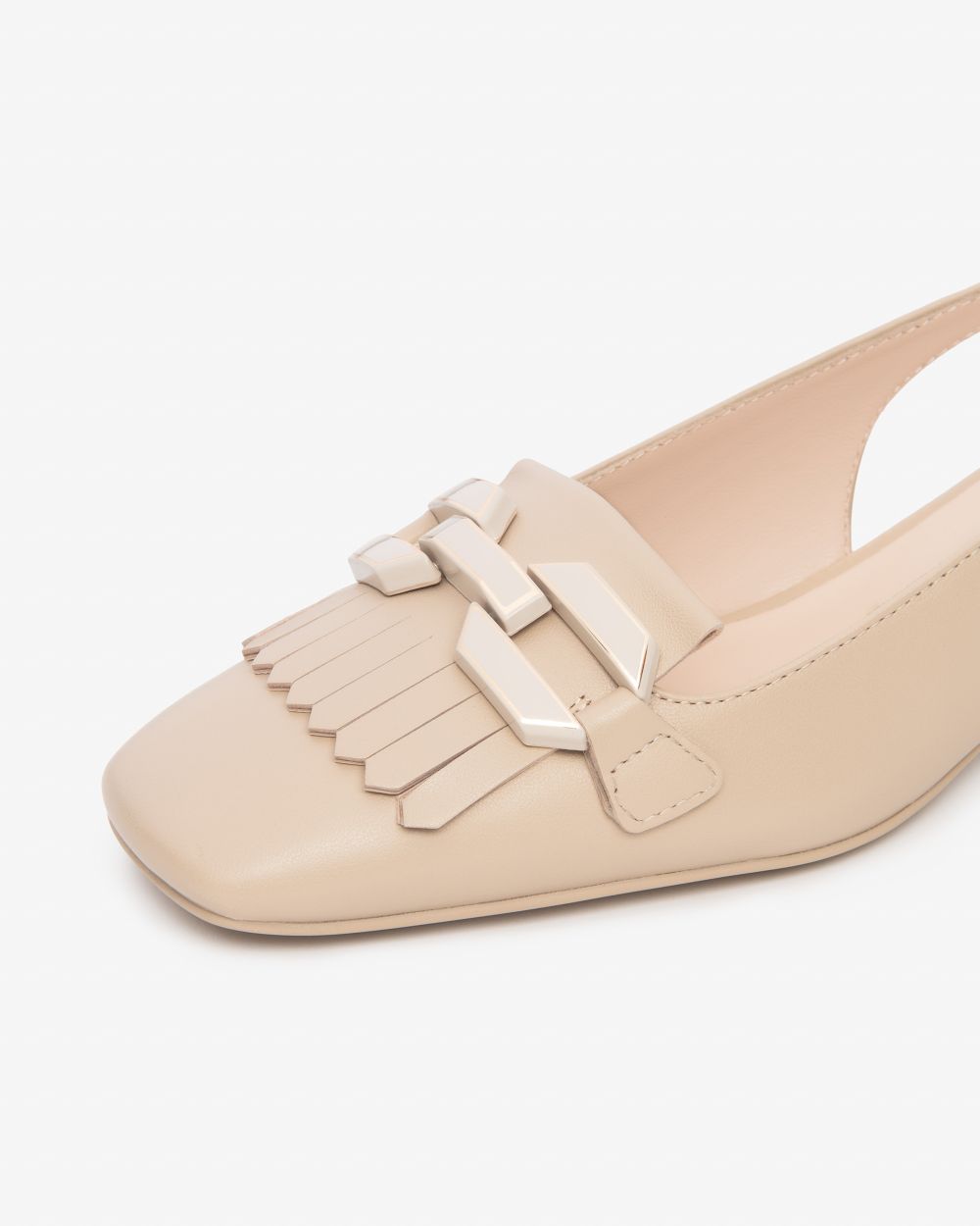 E615500D_453 Sling-Back Donna in Pelle NeroGiardini