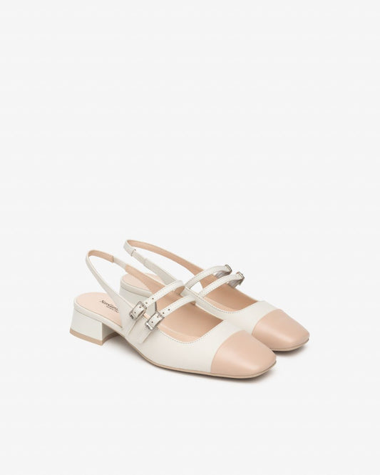 E615502D_614 Sling-Back Donna in Pelle NeroGiardini