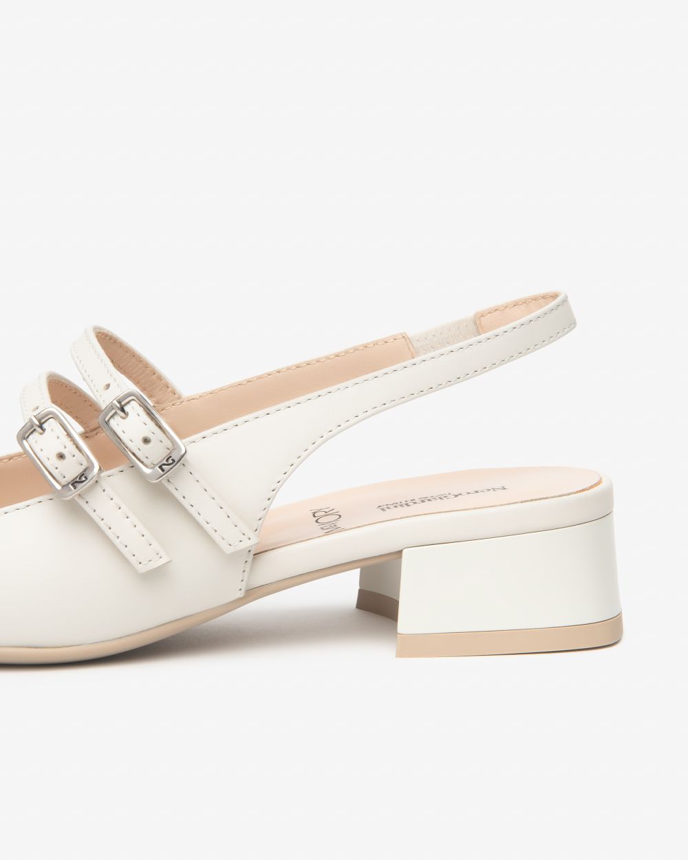 E615502D_614 Sling-Back Donna in Pelle NeroGiardini