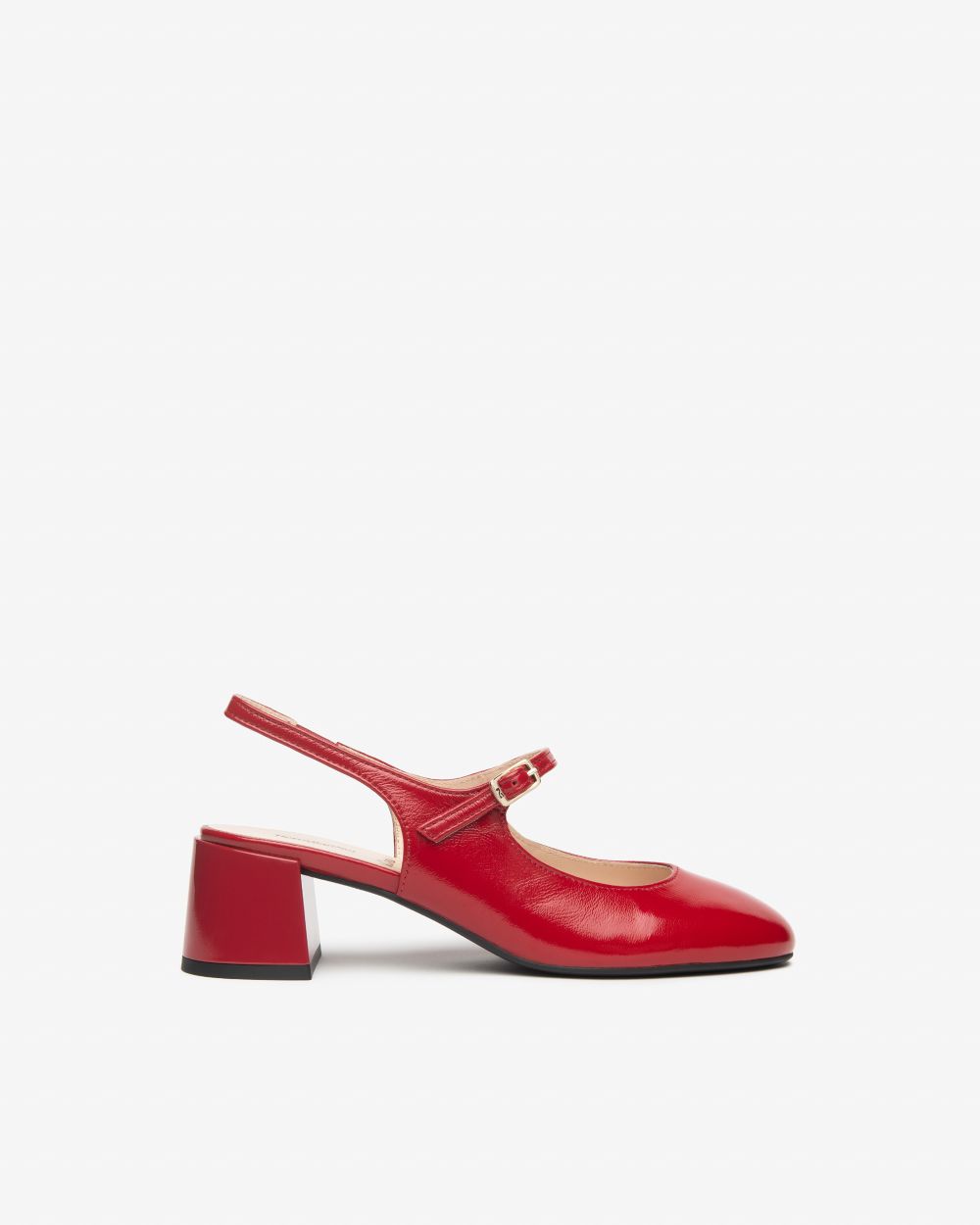 E615510D_616 Sling-Back Donna in Pelle NeroGiardini