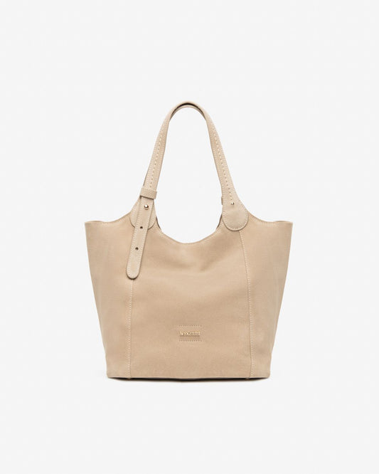 E644145D_421 Borsa a Spalla da Donna in Camoscio NeroGiardini