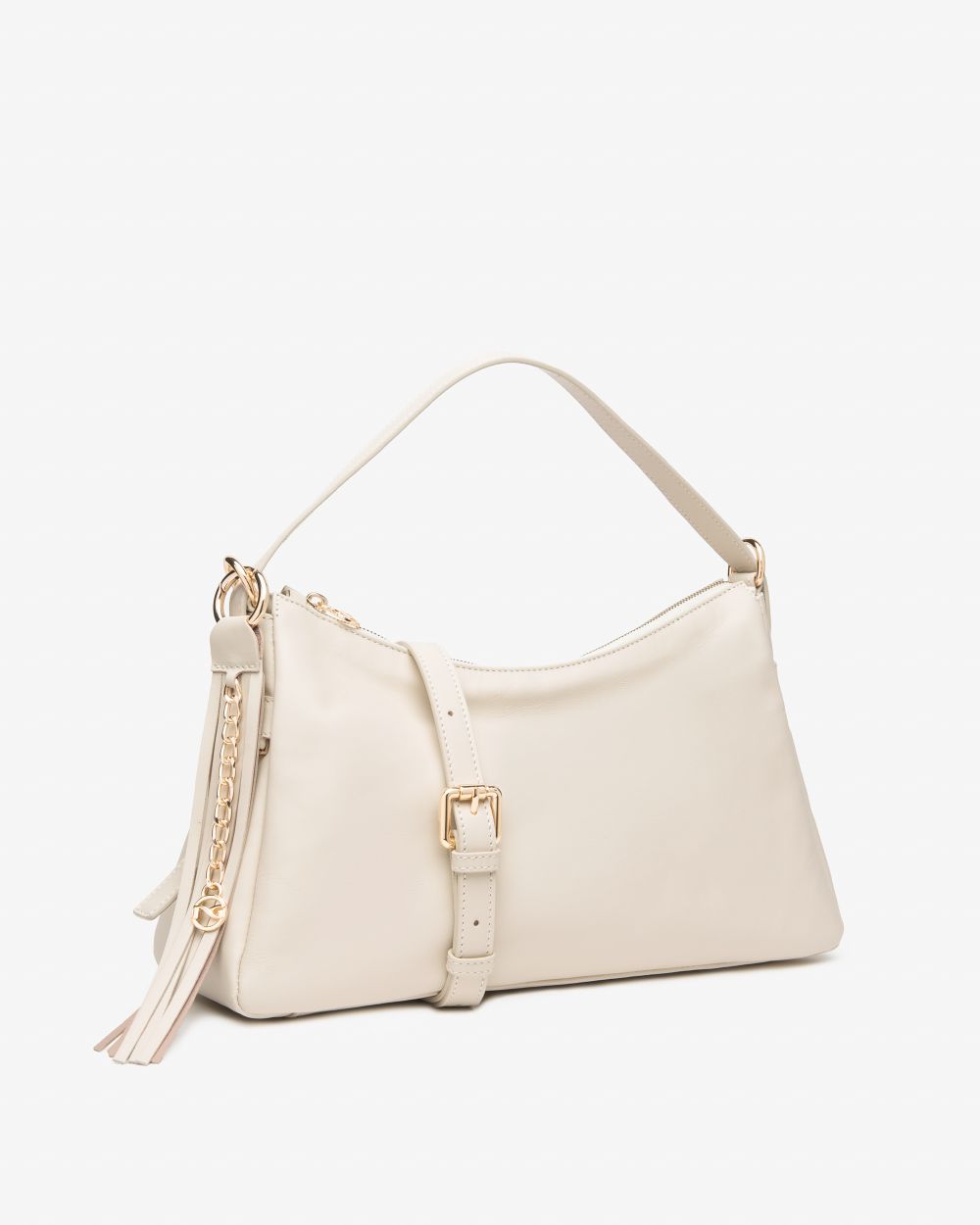 E644153D_704 Borsa Hobo da Donna in Pelle NeroGiardini