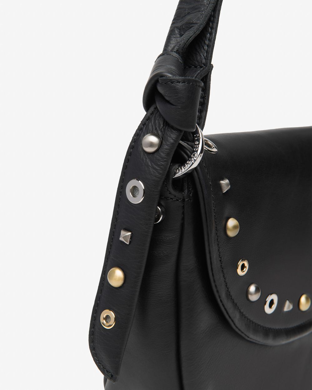 E644171D_100 Borsa Hobo da Donna in Pelle NeroGiardini