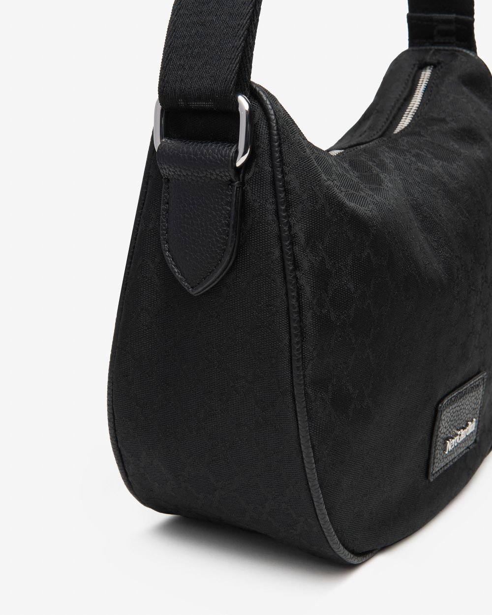 E644210D_100 Borsa a Tracolla da Donna in Materiale Tecnico NeroGiardini