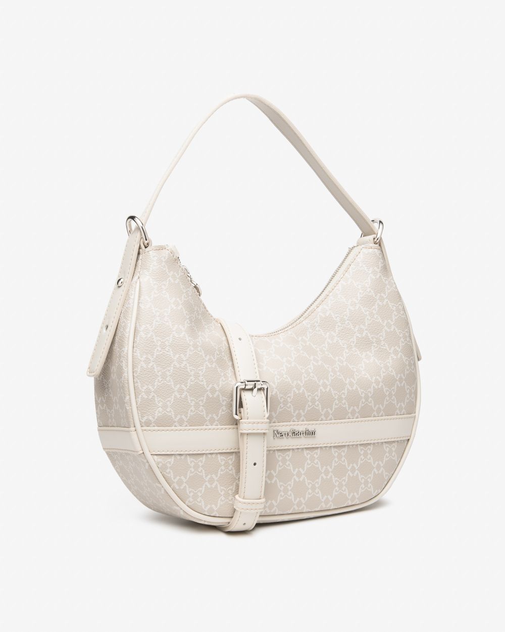 E644222D_506 Borsa Hobo da Donna in Materiale Tecnico NeroGiardini