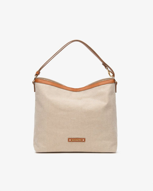 E644241D_400 Borsa a Spalla da Donna in Materiale Tecnico NeroGiardini