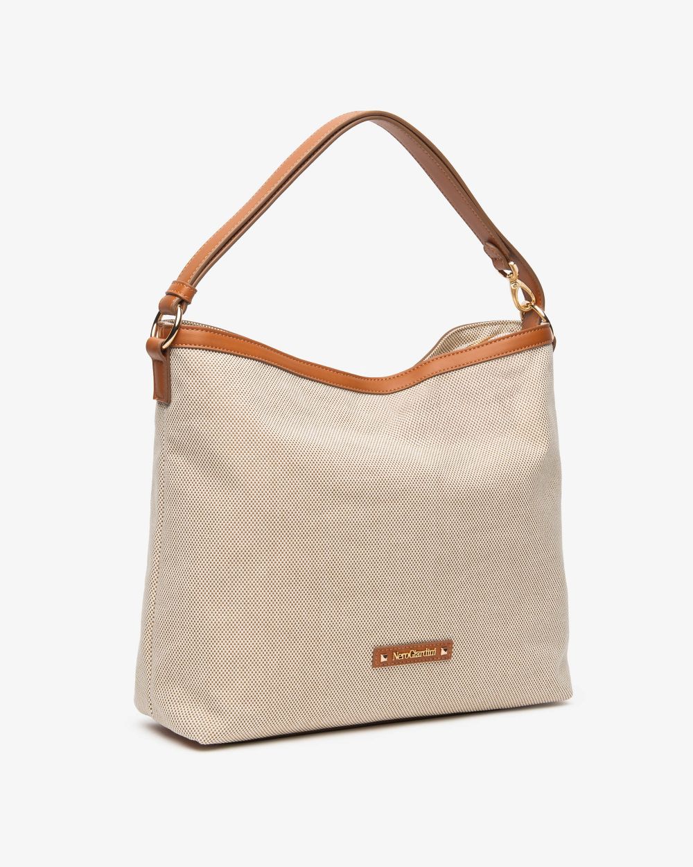 E644241D_400 Borsa a Spalla da Donna in Materiale Tecnico NeroGiardini