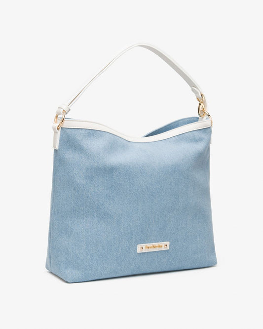 E644252D_214 Borsa a Spalla da Donna in Materiale Tecnico NeroGiardini