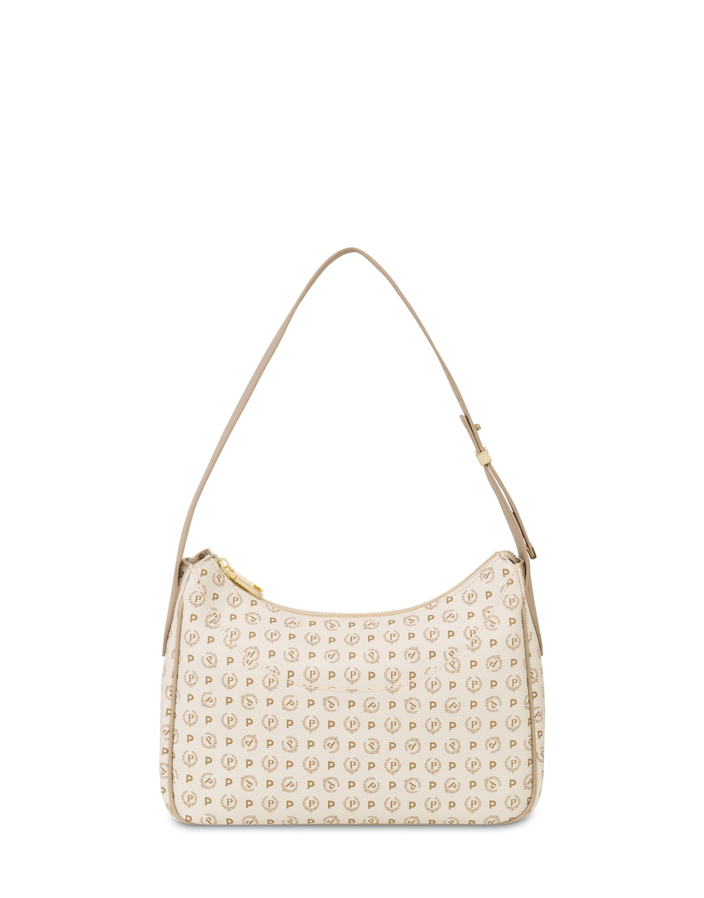 Pollini Hobo Bag Heritage In Soft Relief Avorio/ghiaccio