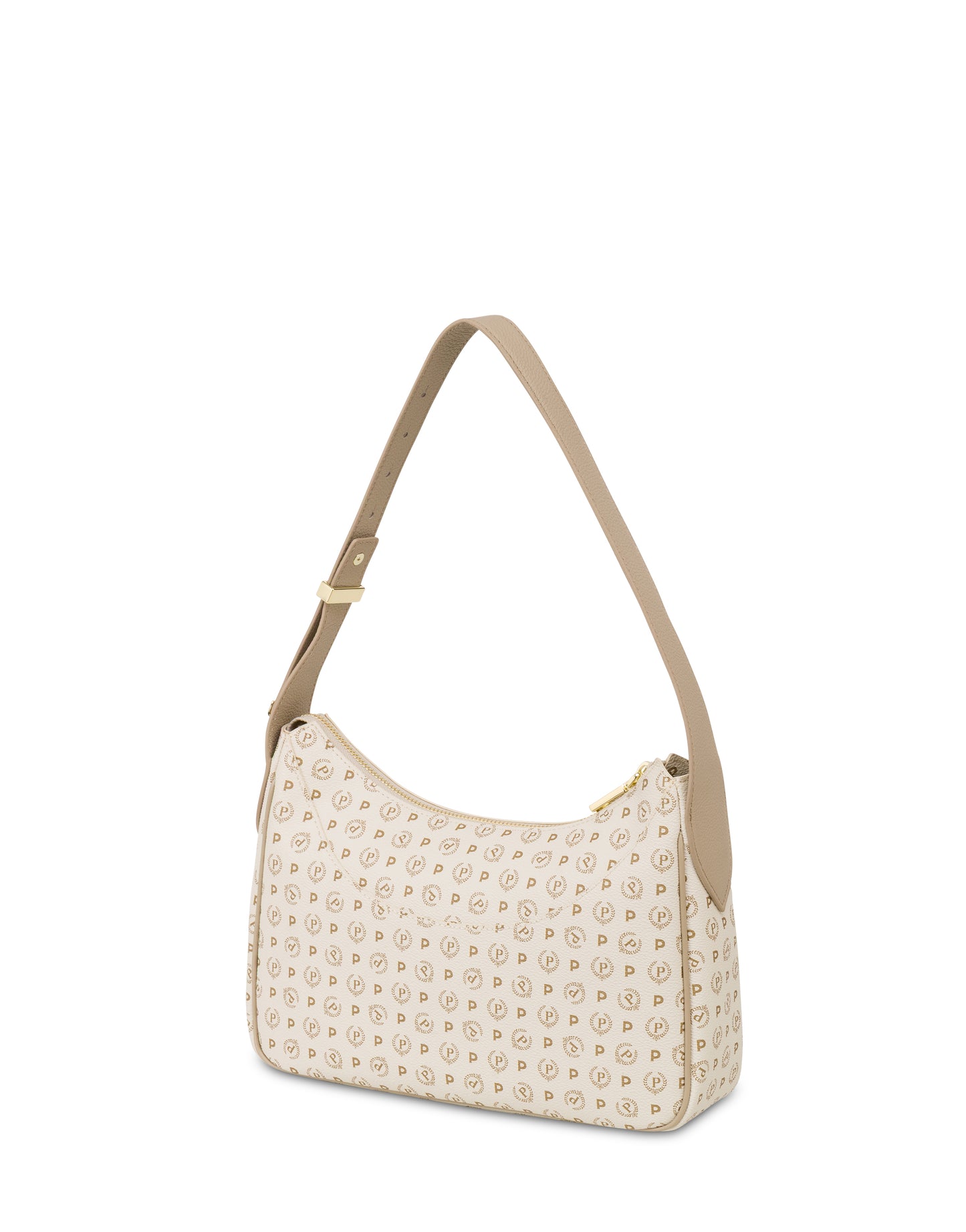 Pollini Hobo Bag Heritage In Soft Relief Avorio/ghiaccio