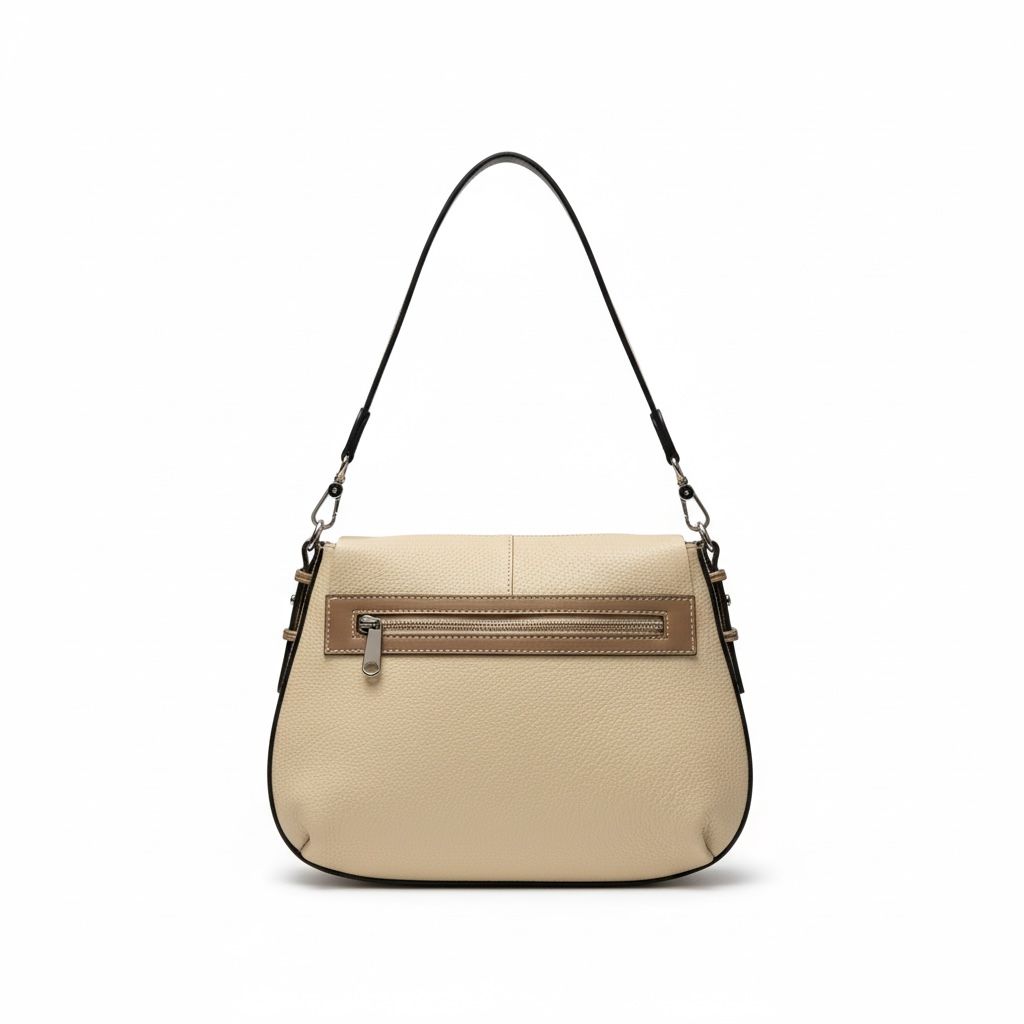 Borsa a Spalla  'Doge' in Pelle Beige - Pelletteria Veneta