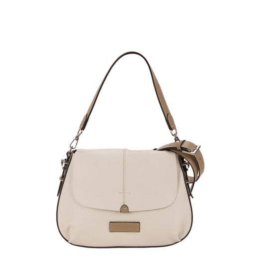 Borsa a Spalla  'Doge' in Pelle Beige - Pelletteria Veneta