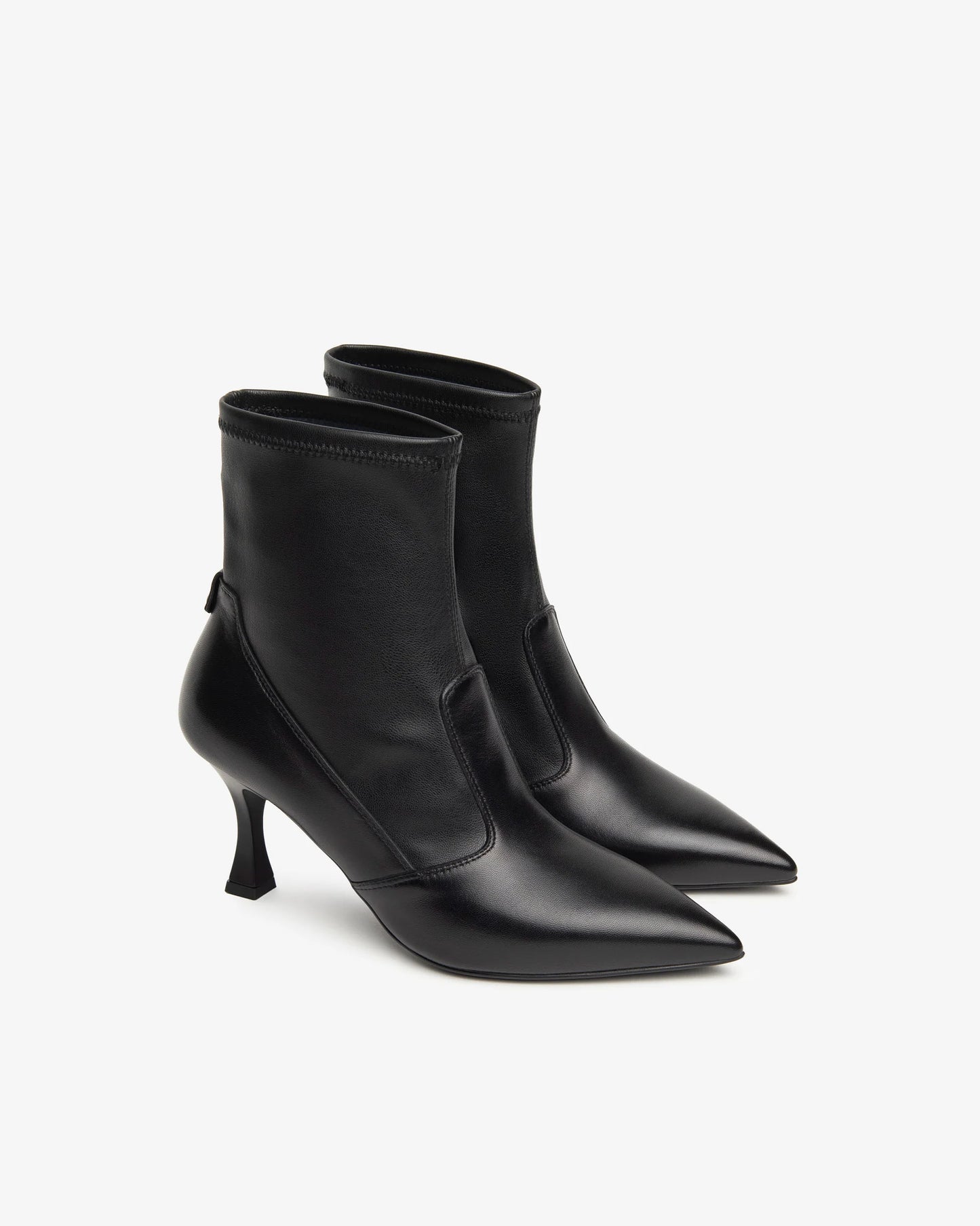 NeroGiardini Collezione premium Stivaletti da donna in pelle e tessuto tecnico I410830DE-100