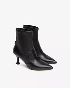 Art. I410830DE/100 Tronchetti Donna in Pelle e Materiale Tecnico