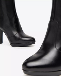 Art. I410986D/100 Stivali Donna in Pelle e Materiale Tecnico