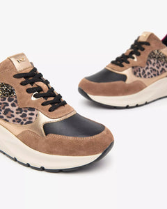 Art. I411531D/442 Sneakers Donna in Pelle, Suede e Materiale Tecnico