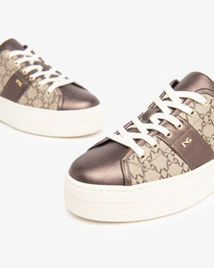 Art. I411614D\300 Sneakers donna in pelle e materiale tecnico