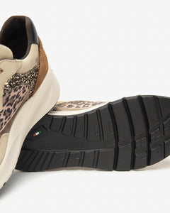 Art. I514060D/410 Sneakers Donna in Suede, Pelle e Materiale Tecnico