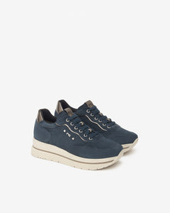 Art. I514105D/207 Sneakers Donna in Suede e Materiale Tecnico