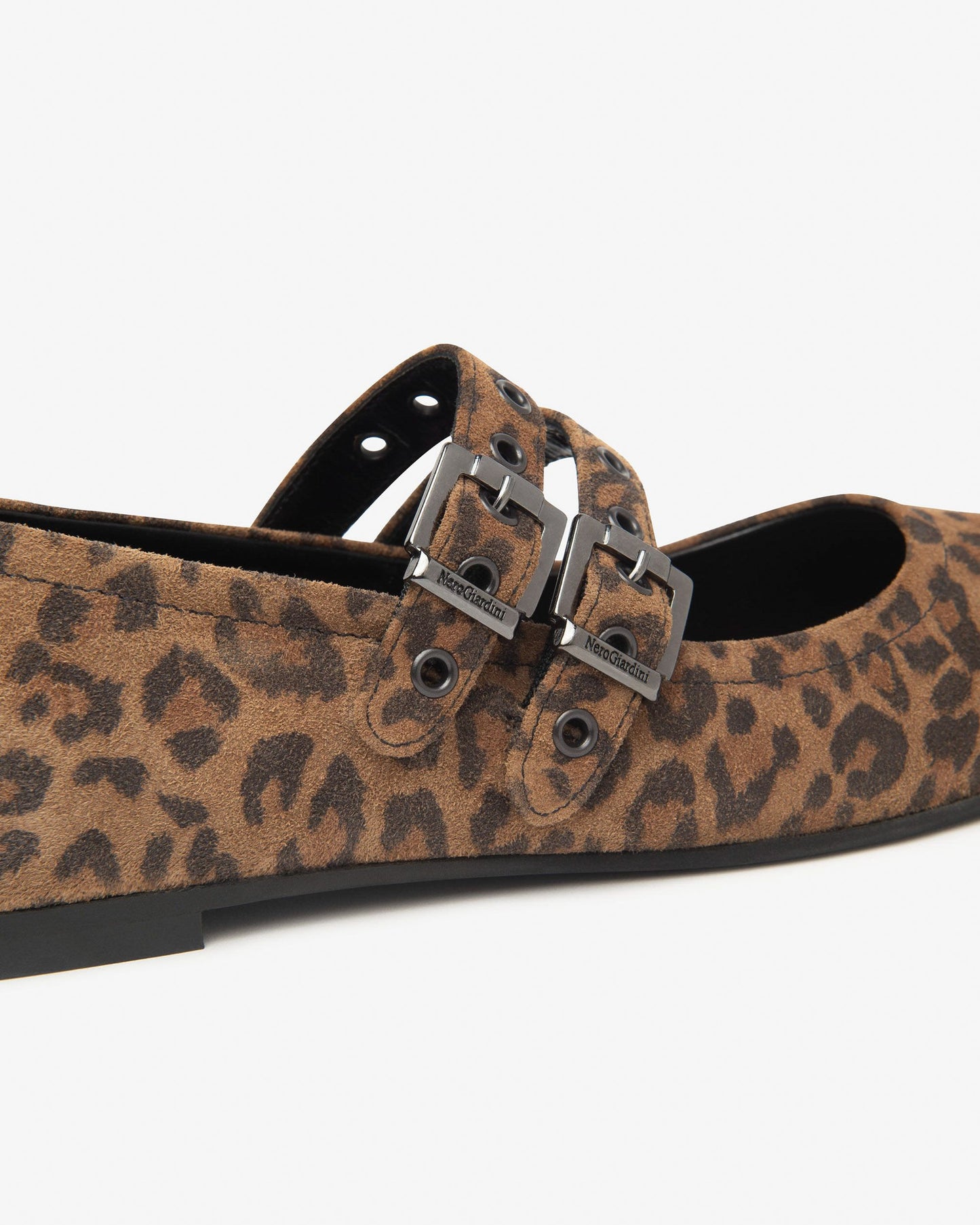 I514382D_345 Ballerine Donna in Suede NeroGiardini
