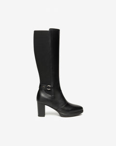 Art. I514600D/100 Stivali Donna in Pelle e Tessuto