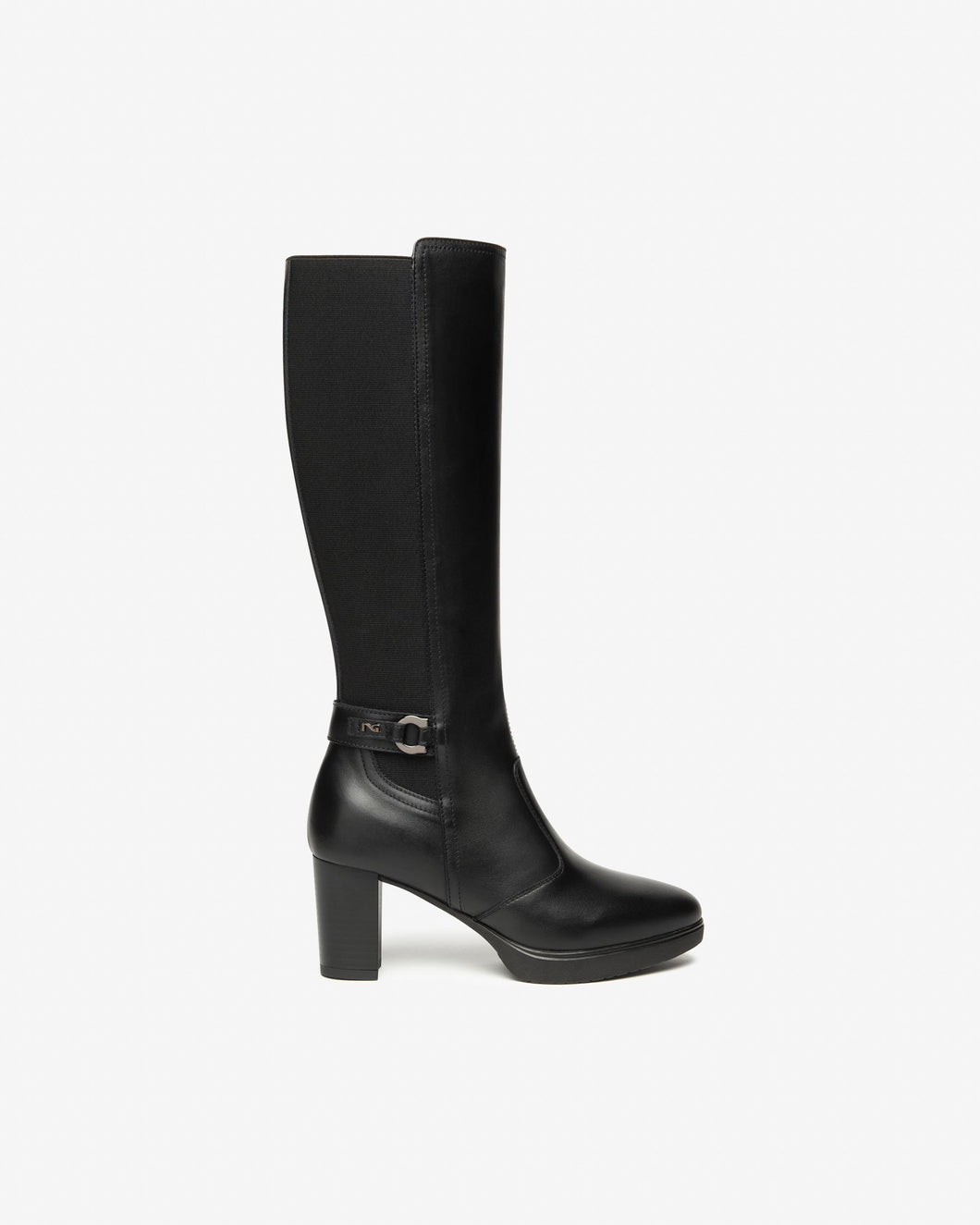 Art. I514600D/100 Stivali Donna in Pelle e Tessuto