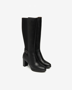 Art. I514600D/100 Stivali Donna in Pelle e Tessuto