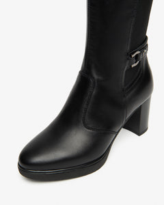 Art. I514600D/100 Stivali Donna in Pelle e Tessuto