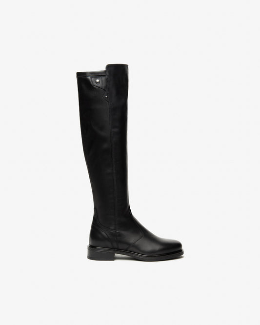 NeroGiardini Stivali da donna in pelle e tessuto tecnico I514705D-100
