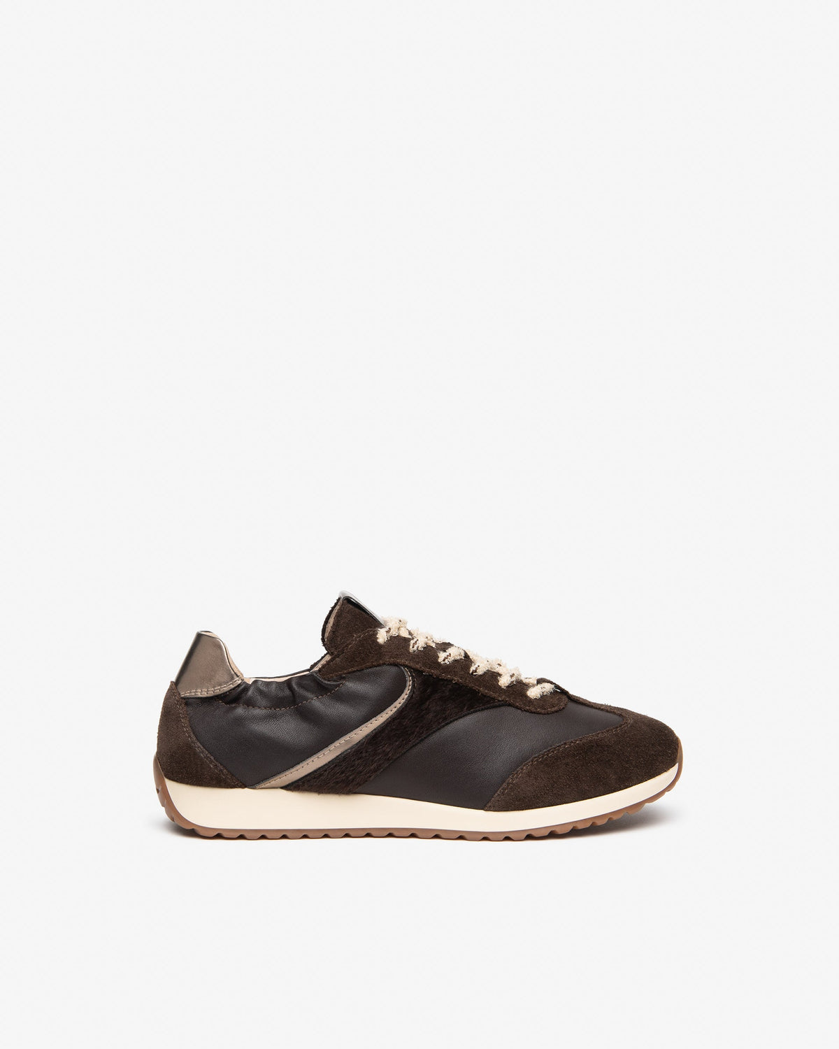 NeroGiardini Sneakers da donna in pelle scamosciata, pelle e tessuto tecnico I617325D-300