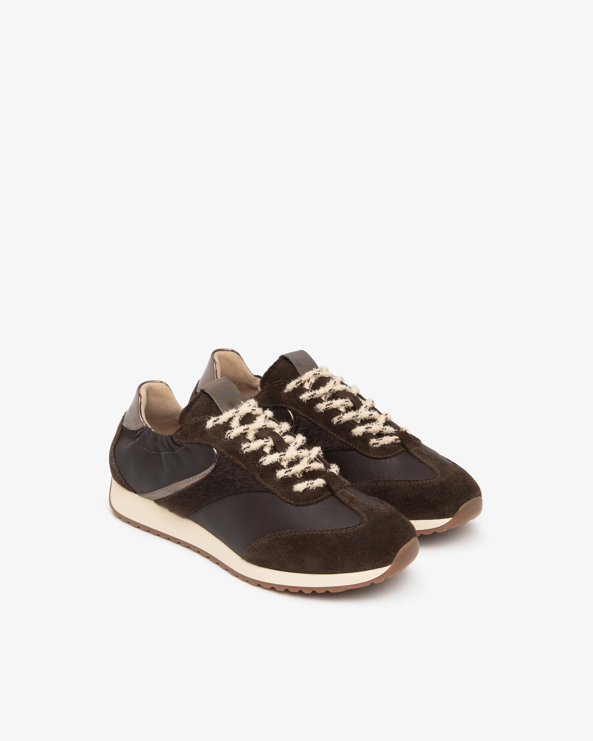 NeroGiardini Sneakers da donna in pelle scamosciata, pelle e tessuto tecnico I617325D-300