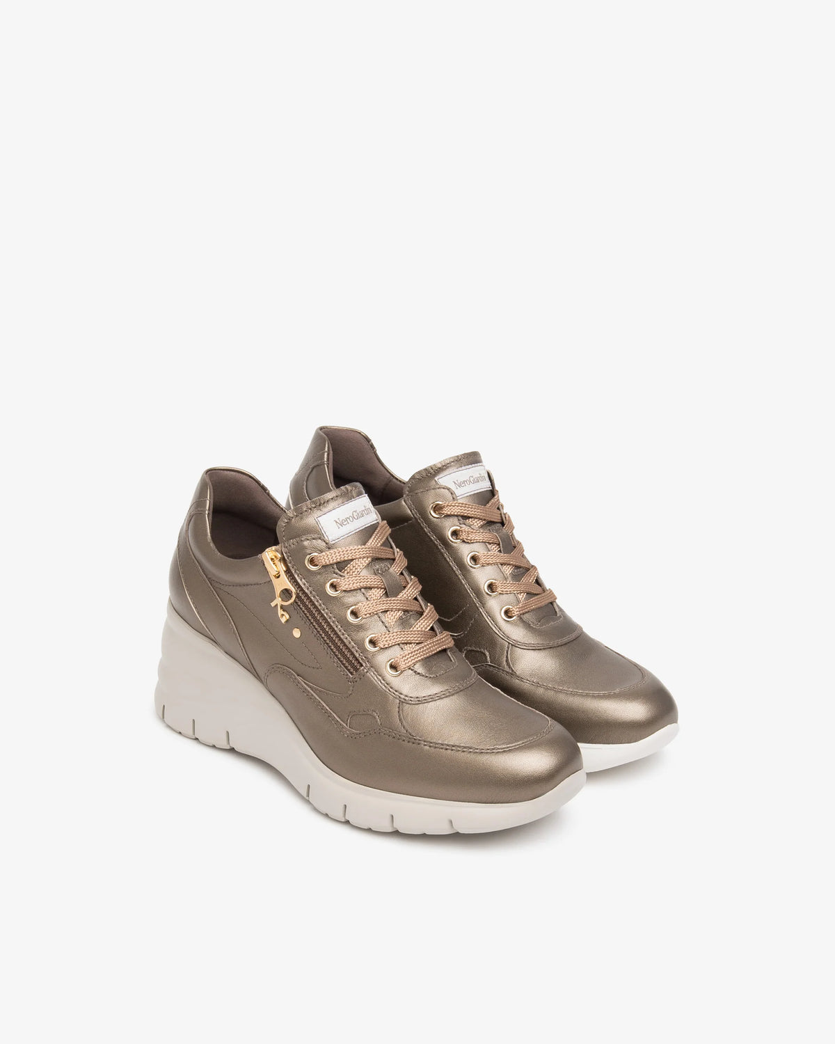 NeroGiardini Sneakers da donna in pelle e tessuto tecnico I617401D-322