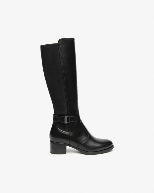 NeroGiardini Stivali da donna in pelle e tessuto I617900D-100