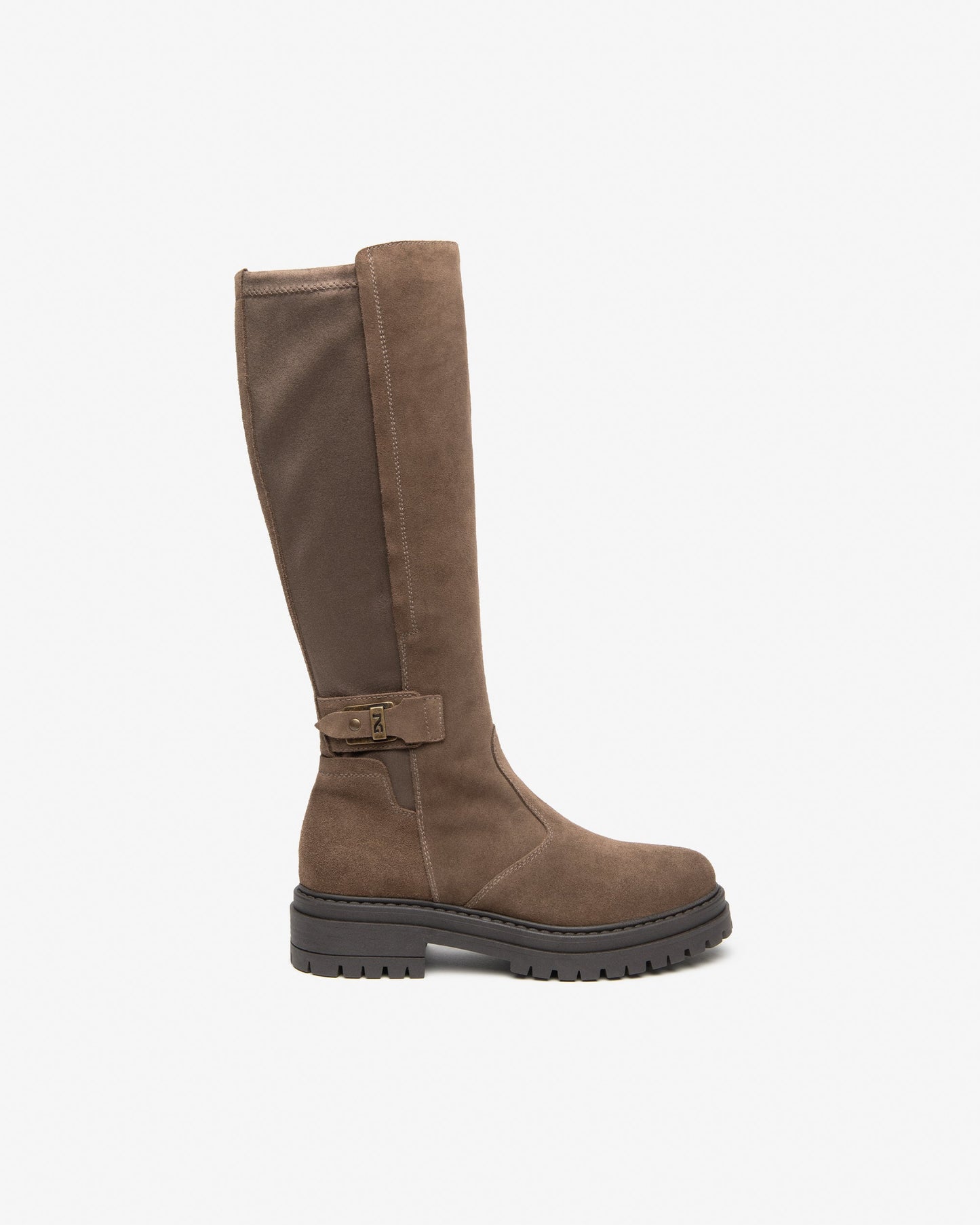 NeroGiardini Stivali da donna in pelle scamosciata e tessuto tecnico I618028D-427
