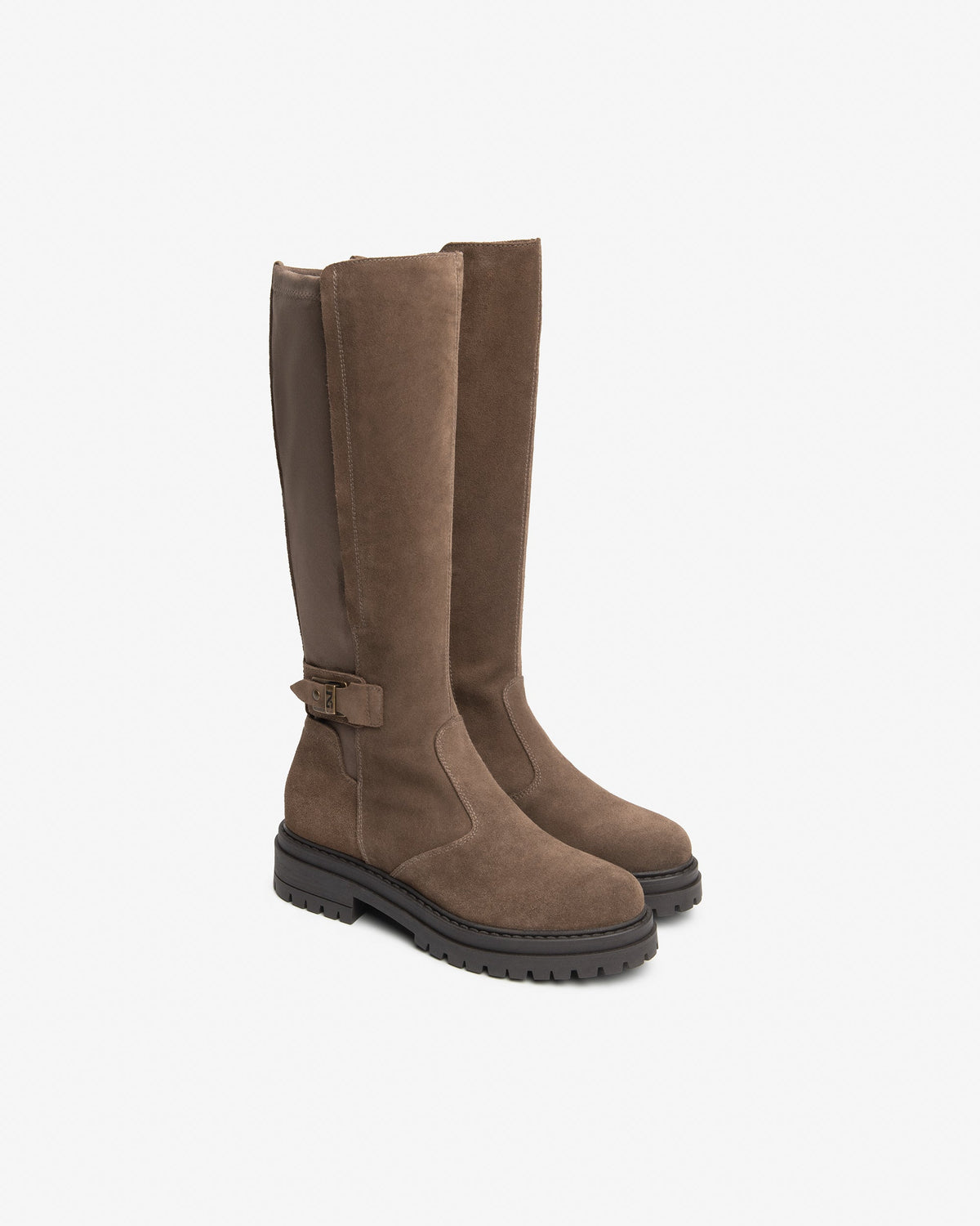 NeroGiardini Stivali da donna in pelle scamosciata e tessuto tecnico I618028D-427
