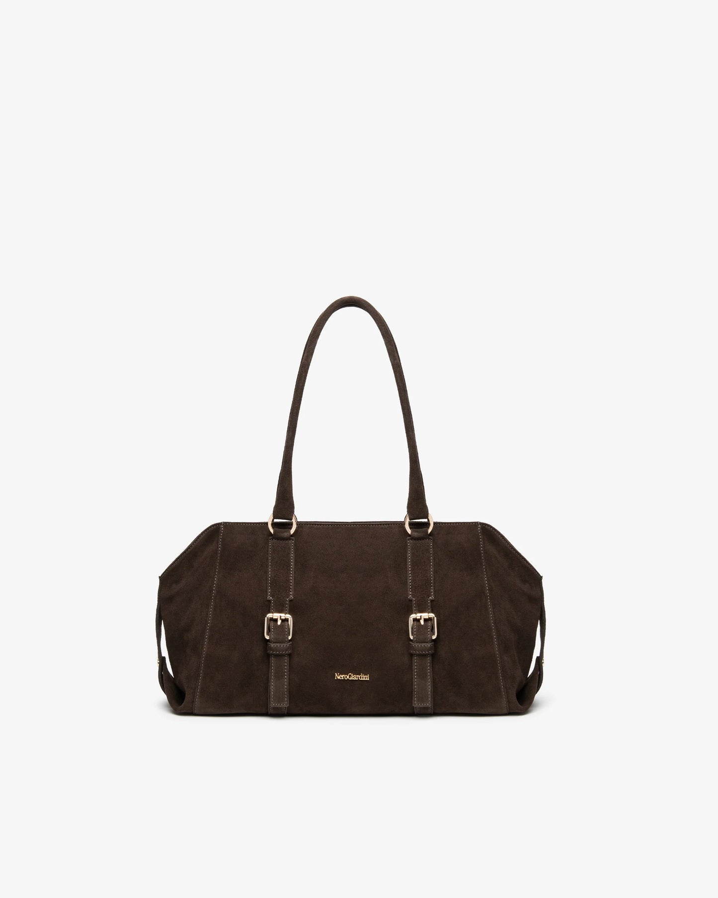 NeroGiardini Borsa bombetta da donna in pelle Testa Moro