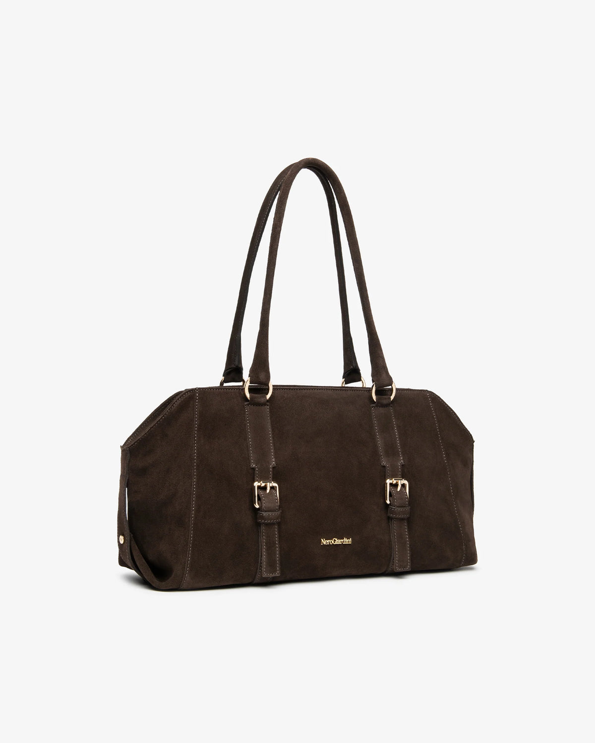 NeroGiardini Borsa bombetta da donna in pelle Testa Moro