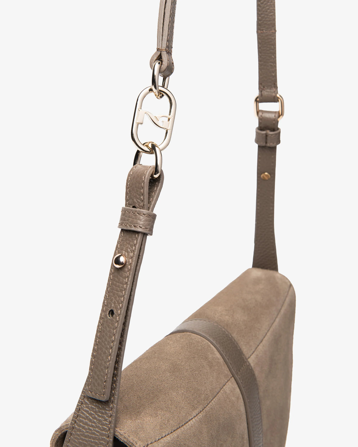 NeroGiardini Borsa a tracolla da donna in pelle Fango
