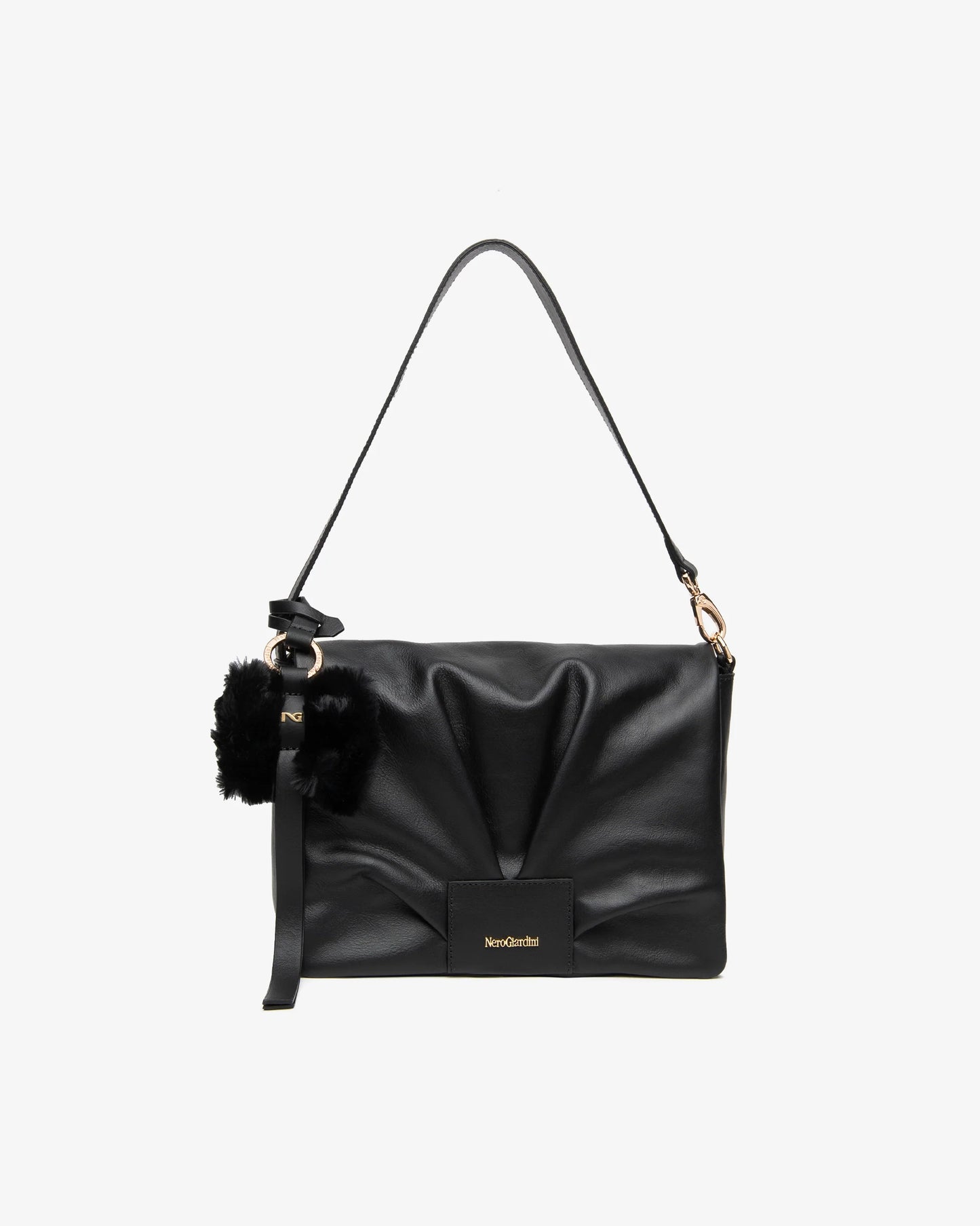 NeroGiardini Borsa a tracolla da donna in pelle Nero