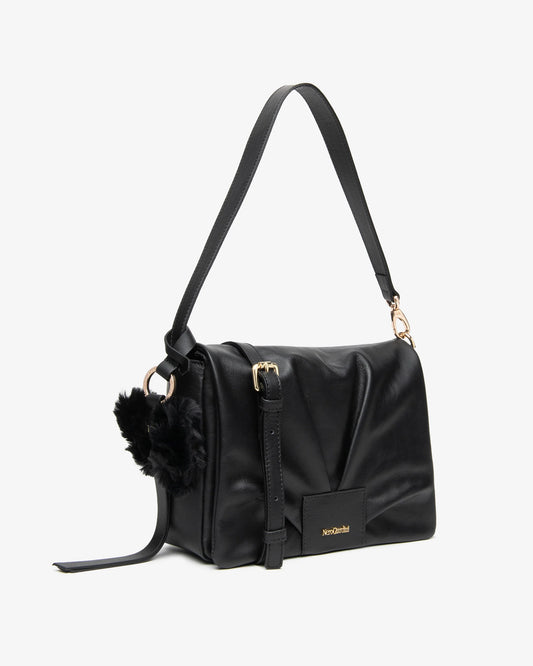 NeroGiardini Borsa a tracolla da donna in pelle Nero