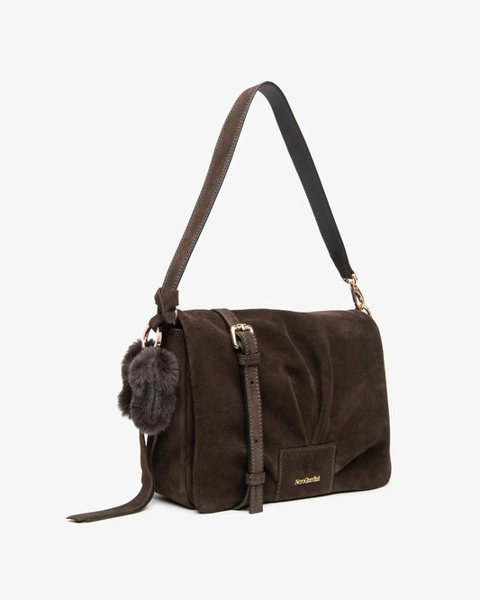 NeroGiardini Borsa a tracolla da donna in pelle Testa Moro