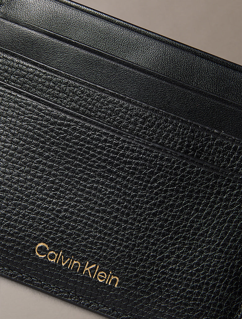 Porta carte in pelle Calvin Klein Black