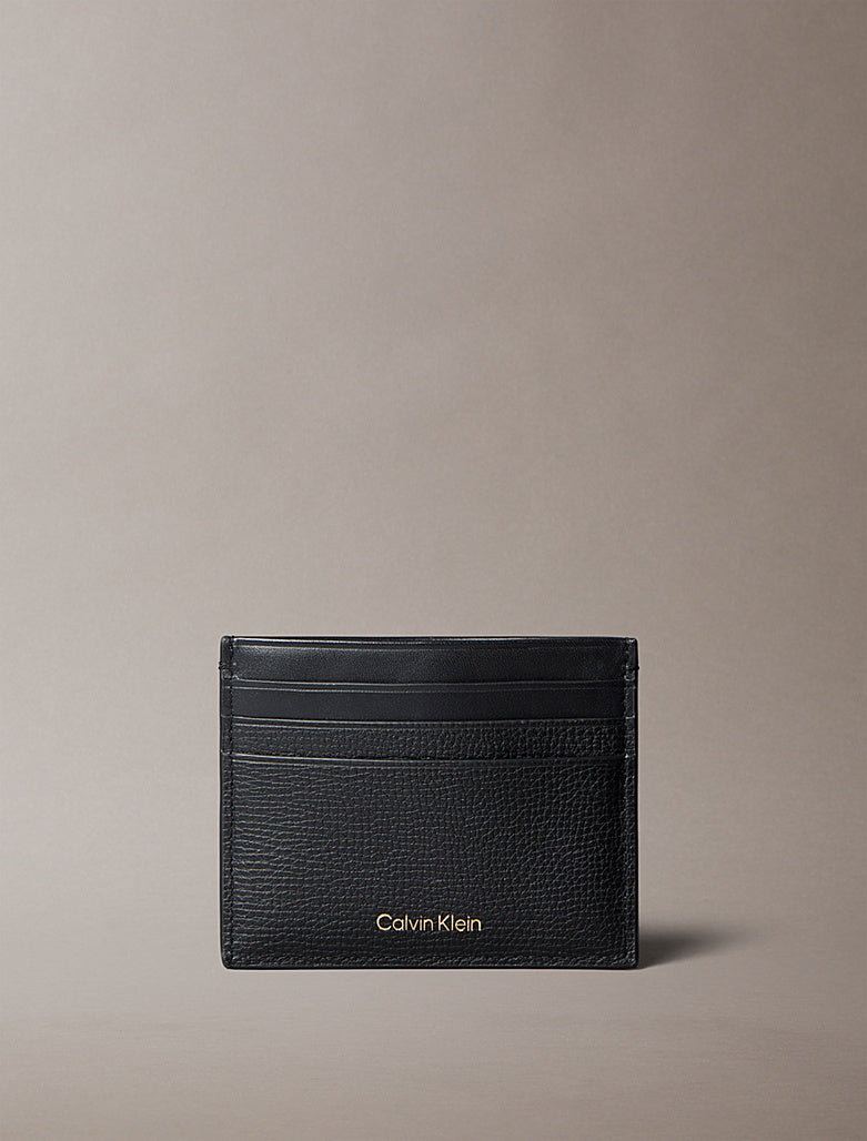 Porta carte in pelle Calvin Klein Black
