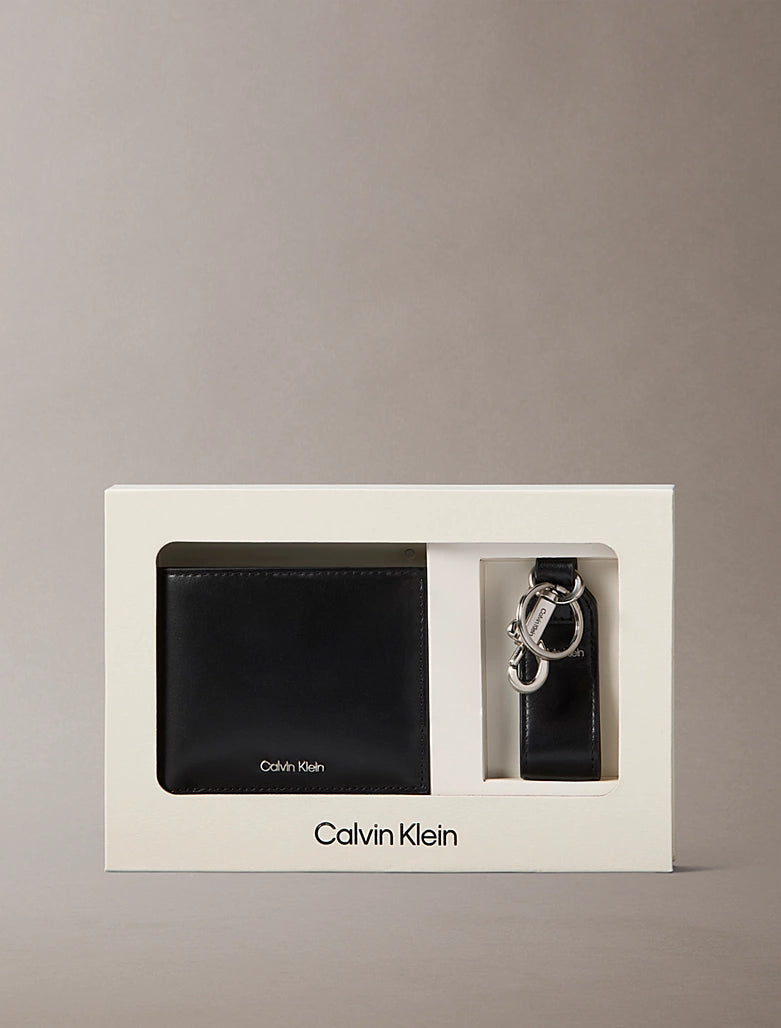 Set regalo portafoglio in pelle e portachiavi Calvin Klein