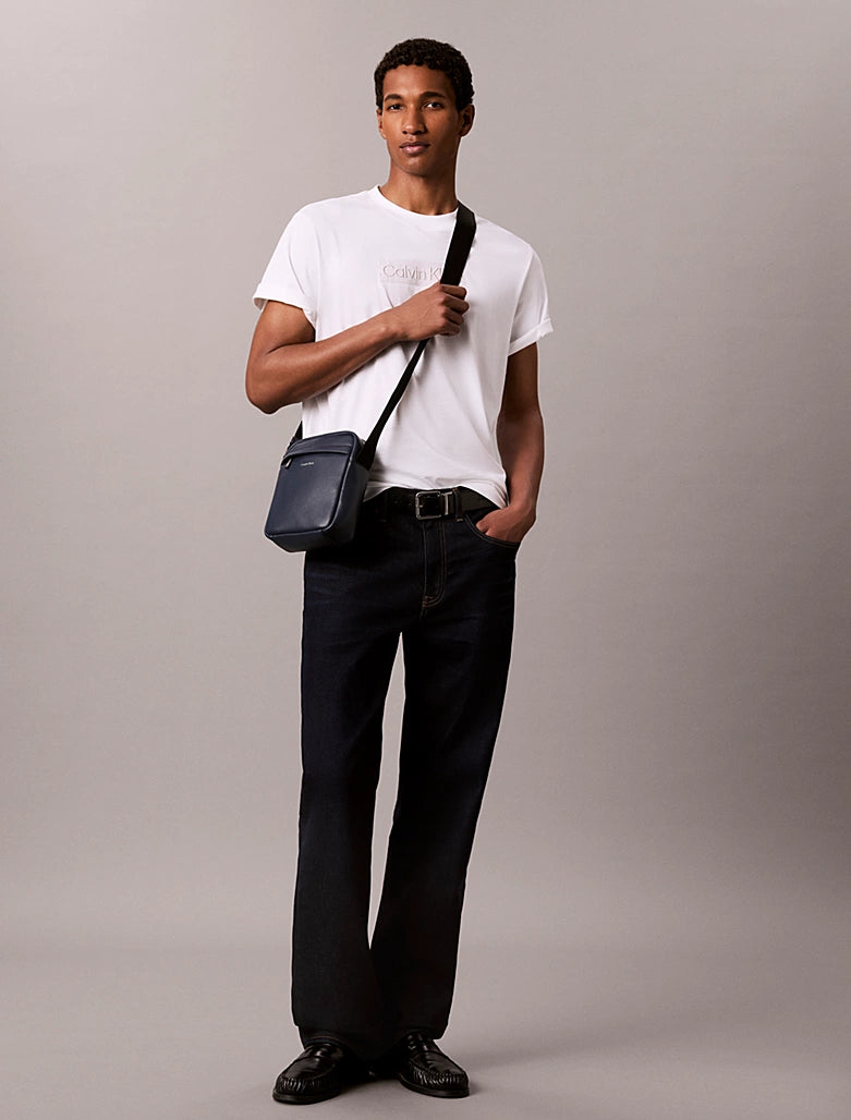Borsa reporter micro martellata Calvin Klein Blue Nights