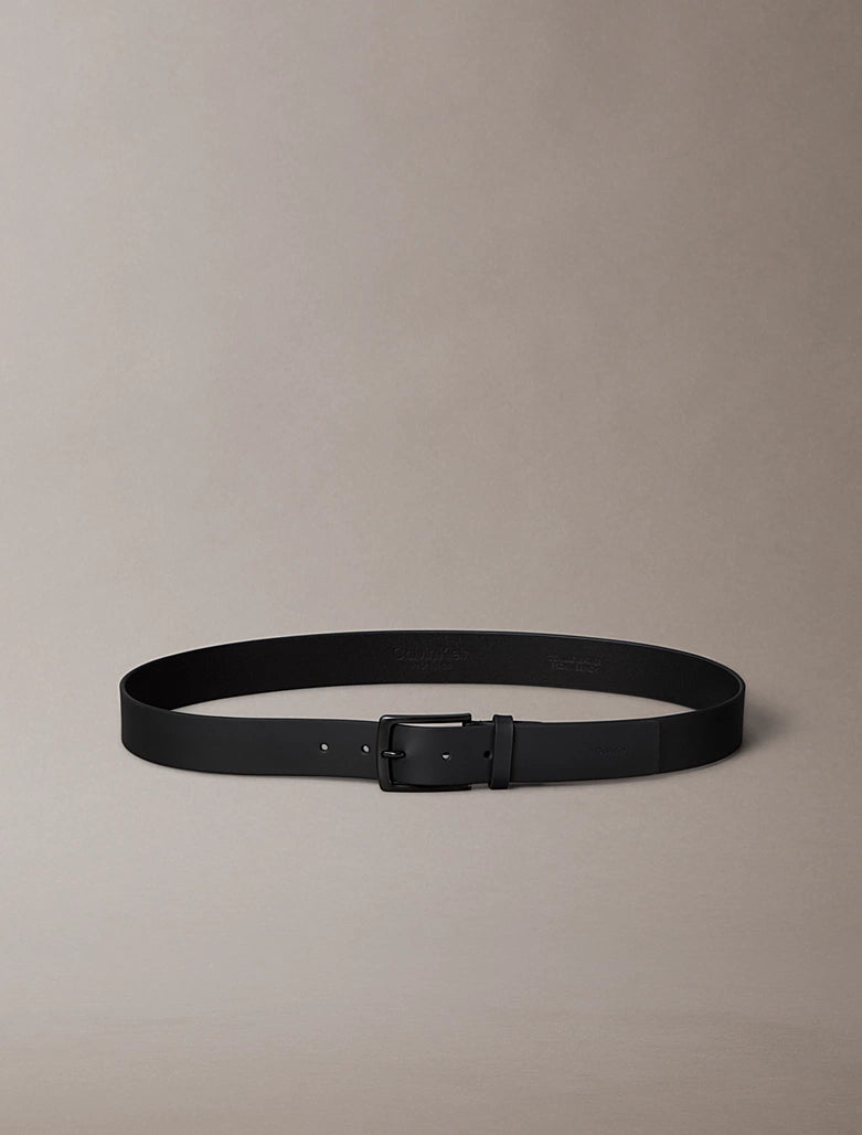 Cintura in pelle pieno fiore Calvin Klein Black