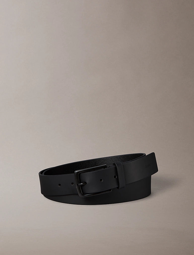 Cintura in pelle pieno fiore Calvin Klein Black
