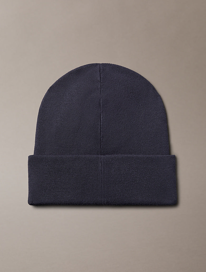Berretto con signature logo Calvin Klein blue nights