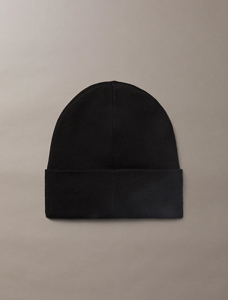 Berretto con signature logo Calvin Klein Black